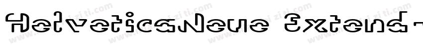 HelveticaNeue Extend字体转换